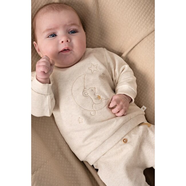 Feetje - Sweater Offwhite Melange - Over the Moon for You