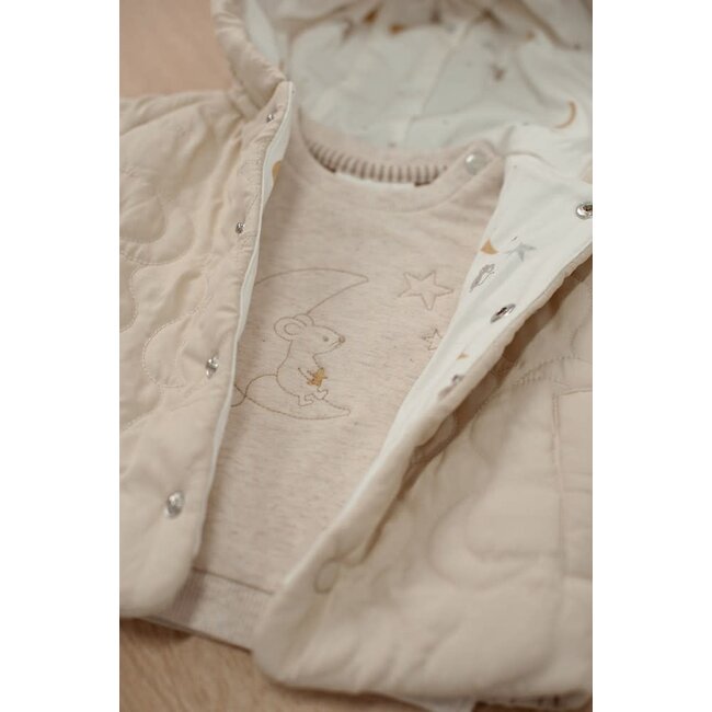 Feetje - Sweater Offwhite Melange - Over the Moon for You