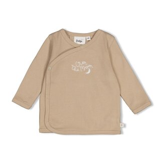 Feetje Feetje - Overslagshirt Rib Taupe - Over the Moon for You