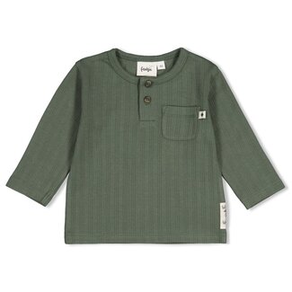 Feetje Feetje - Longsleeve Rib Groen - Wiggle and Waddle