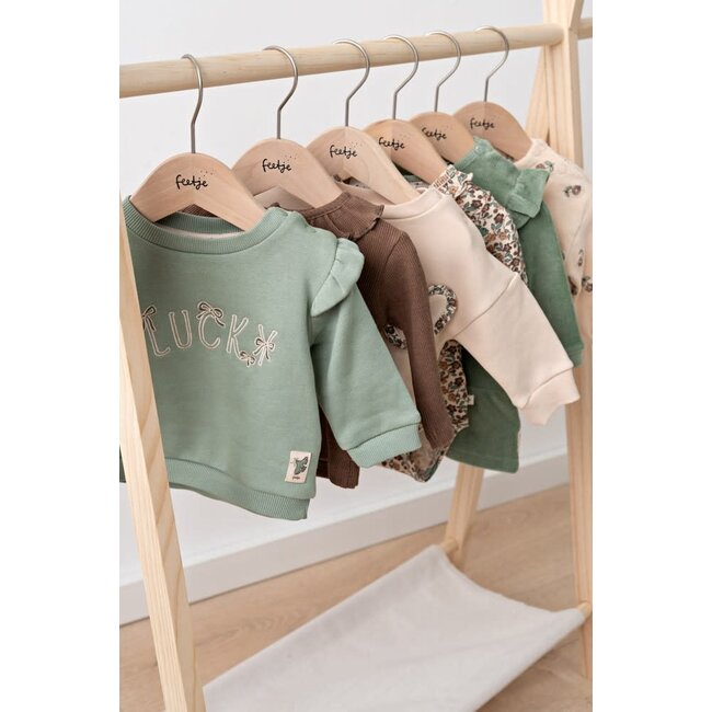 Feetje - Romper Rib AOP Offwhite - Lucky Bloombird