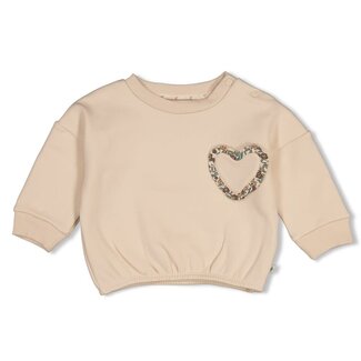 Feetje Feetje - Sweater boxy Oversized Offwhite - Lucky Bloombird
