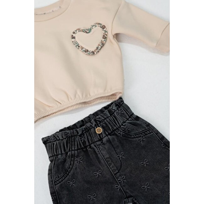 Feetje - Sweater boxy Oversized Offwhite - Lucky Bloombird