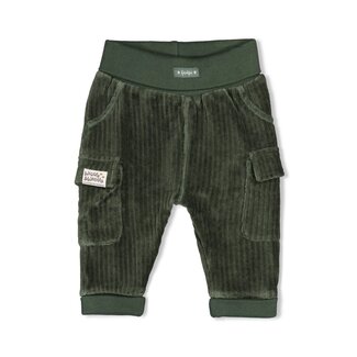 Feetje Feetje - Broek Velours Rib Groen - Wiggle and Waddle