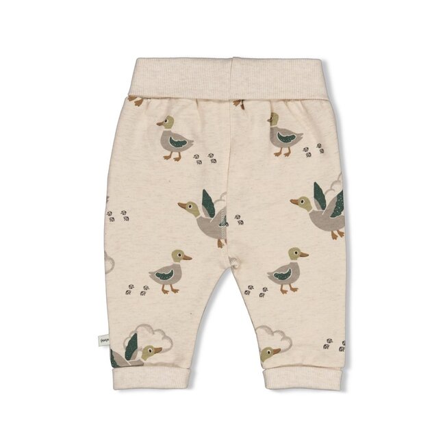 Feetje - Broek AOP Offwhite Melange - Wiggle and Waddle