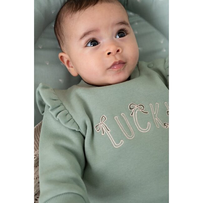 Feetje - Sweater Relaxed Fit Jade Groen - Lucky Bloombird