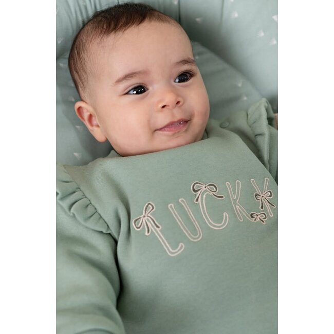 Feetje - Sweater Relaxed Fit Jade Groen - Lucky Bloombird