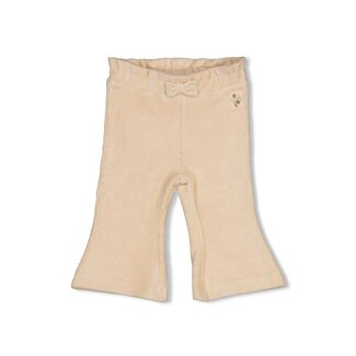 Feetje Feetje - Flare Broek Velours Rib Offwhite - Lucky Bloombird