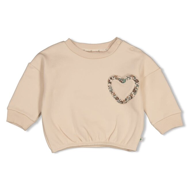 Feetje - Sweater boxy Oversized Offwhite - Lucky Bloombird