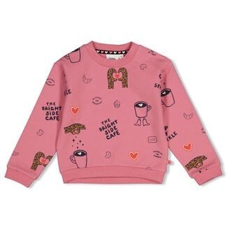 Feetje Feetje - Sweater AOP Oversized Roze - City Chic