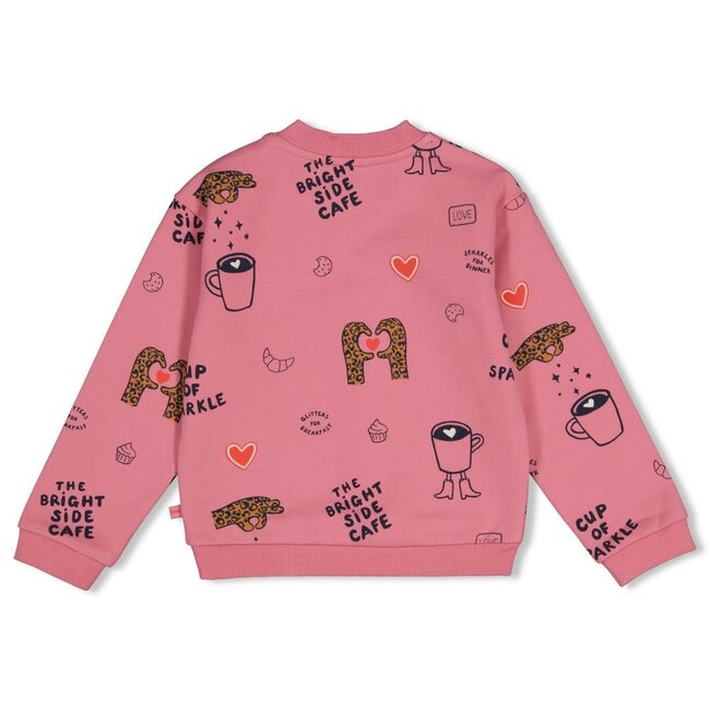Feetje - Sweater AOP Oversized Roze - City Chic