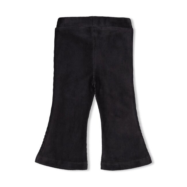 Feetje - Flare Broek Velours Rib Antraciet - City Chic