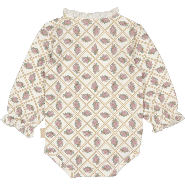Levv - Romper Nina - AOP White Flower