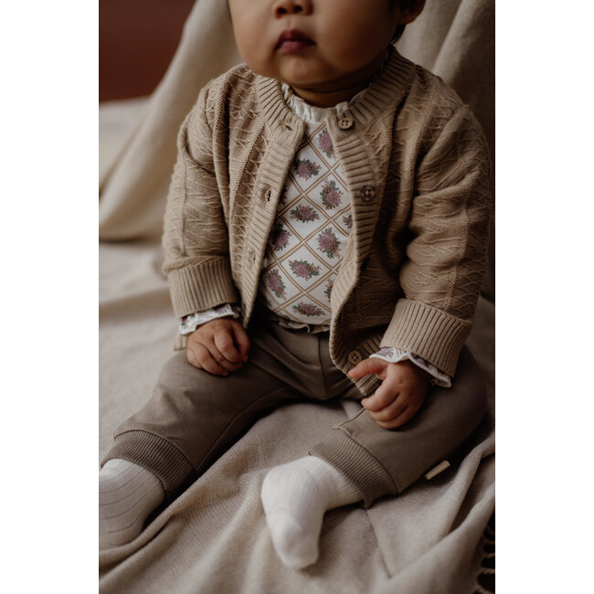 Levv - Romper Nina - AOP White Flower