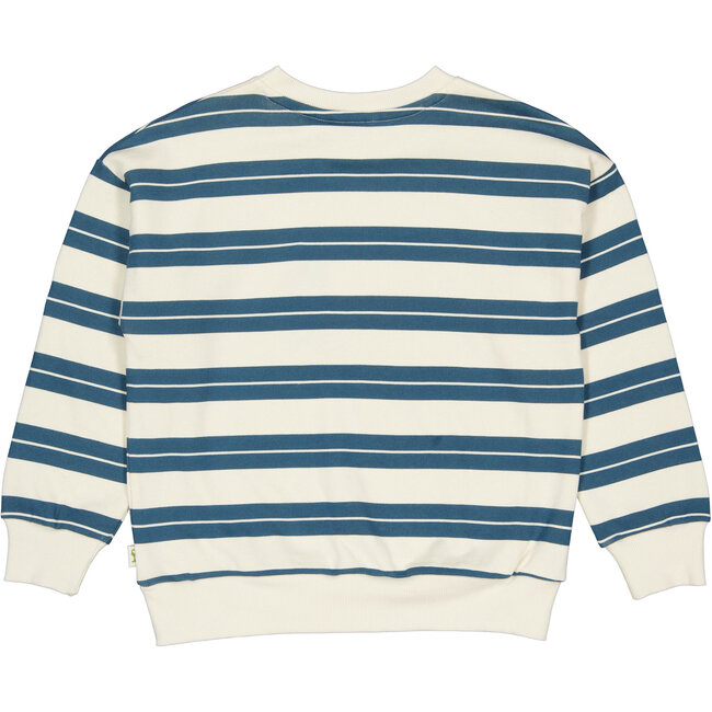 Quapi - Sweater Fabrice - AOP Blue Stripe