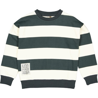 Levv Levv - Sweater Darius - AOP Black Stripe