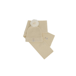 Le Chic Le Chic - Hat & Scarf Set Rosa & Reya - Antique White