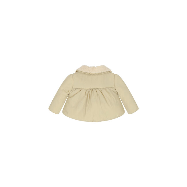 Le Chic - Fur & Bows Winter Coat Bairy - Dune Delight