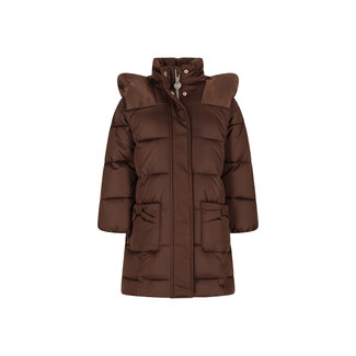 Le Chic Le Chic - Puffy Long Winter Coat Bloom - Chocolate Chip