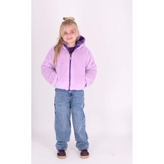 B.Nosy - Reversible Jacket Jessie - Zebra Purple