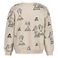 Sturdy - Sweater AOP Relaxed Fit Offwhite Melange - Mountain Top