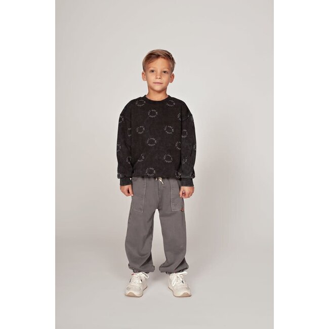 Sturdy - Sweater AOP Relaxed Fit Antraciet - Mountain Top