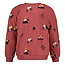 Sturdy - Sweater AOP Oversized Rood - Mountain Top