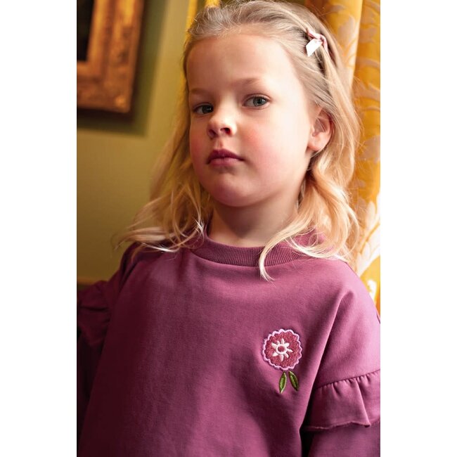 Jubel - Sweater Relaxed Fit Mauve - Moon Flowers