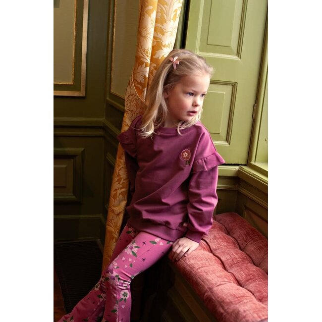 Jubel - Sweater Relaxed Fit Mauve - Moon Flowers