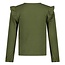 Jubel - Longsleeve Olijf - Moon Flowers