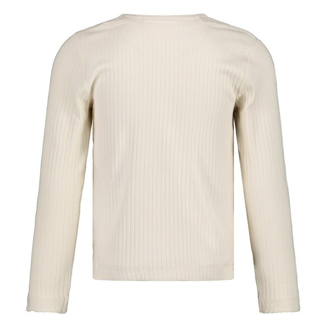Jubel - Longsleeve Rib Offwhite - Moon Flowers