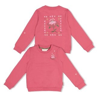 Jubel Jubel - Sweater Roze - Moon Flowers
