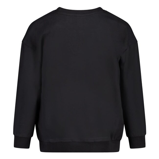 Jubel - Sweater Relaxed Fit Antraciet - Moon Flowers