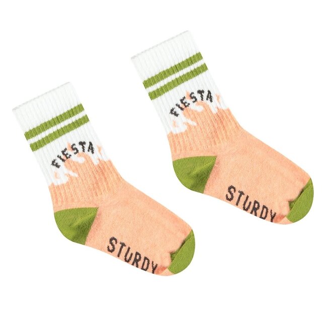 Sturdy - Sokken Neon Koraal - Desert Fiesta