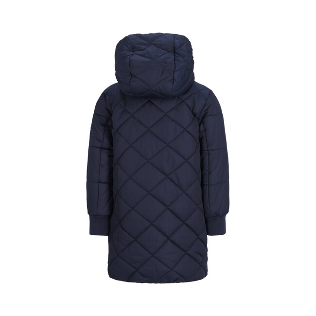 Like Flo - Midi Hooded Jacket Arinda - Navy