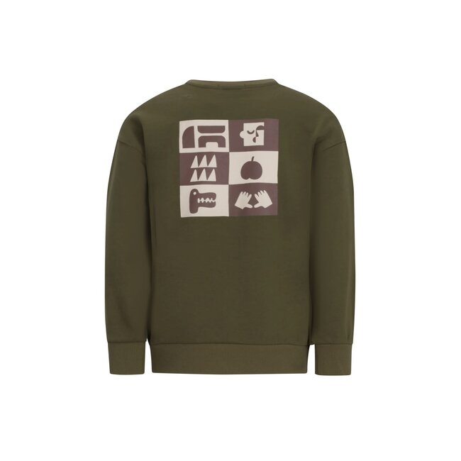 Like Flo - Crewneck Sweater Dail - Olive