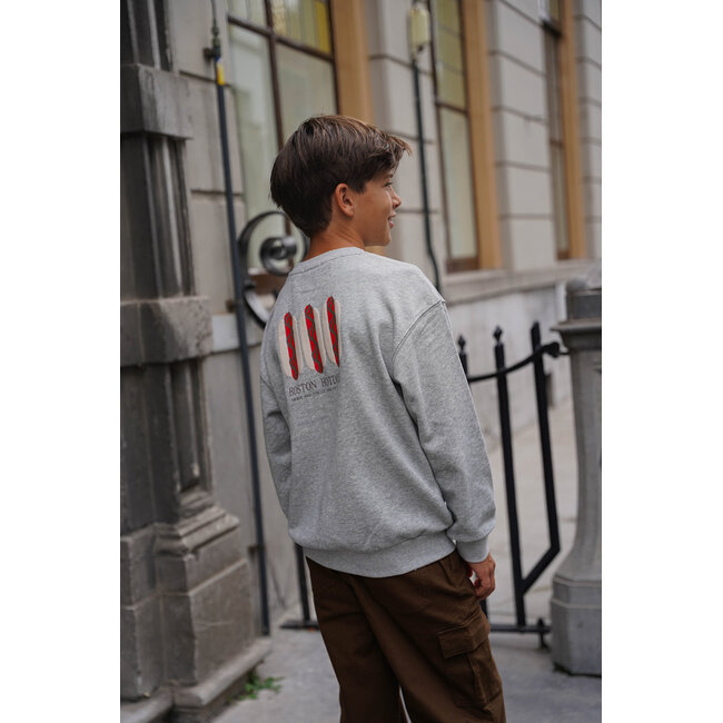 Like Flo - Crewneck Sweater Dail - Grey Melee
