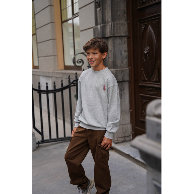 Like Flo - Crewneck Sweater Dail - Grey Melee
