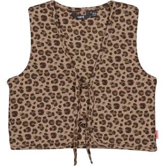 Quapi Quapi - Gilet Flora - AOP Taupe Animal