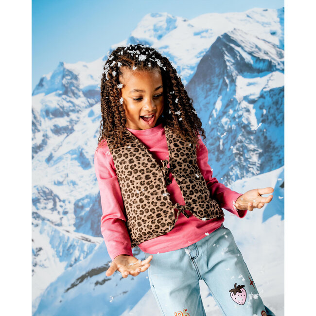 Quapi - Gilet Flora - AOP Taupe Animal
