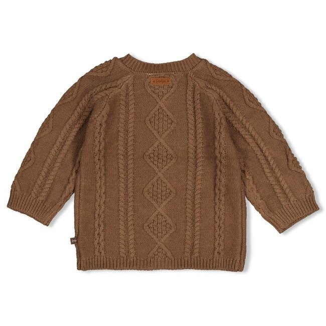 Feetje - Vestje Gebreid Cable-Knit Bruin - The Knits