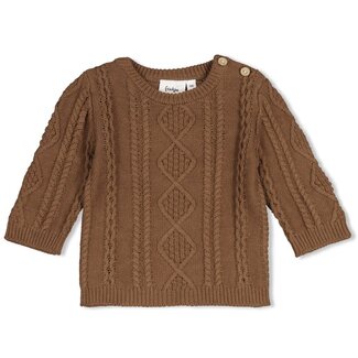 Feetje Feetje - Sweater Gebreid Cable-Knit Bruin - The Knits