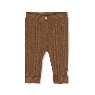 Feetje Feetje - Broek Gebreid Cable-Knit Bruin - The Knits