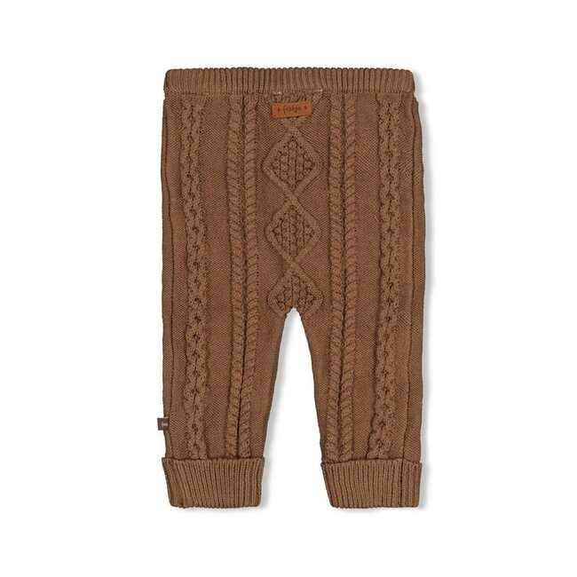 Feetje - Broek Gebreid Cable-Knit Bruin - The Knits