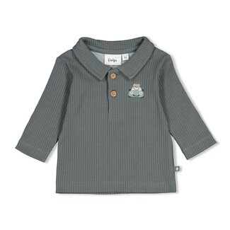 Feetje Feetje - Polo Rib Zeegroen - Beep Beep