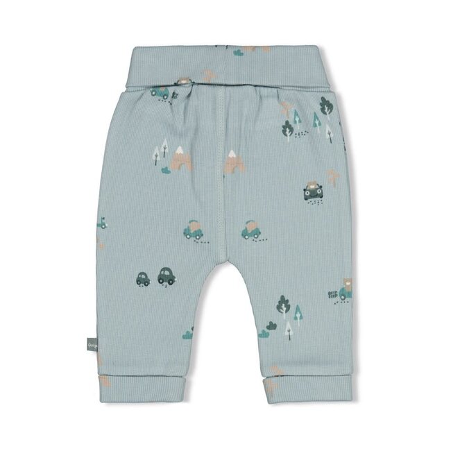 Feetje - Broek Rib AOP Mint - Beep Beep