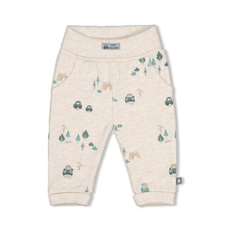 Feetje Feetje - Broek AOP Offwhite Melange - Beep Beep