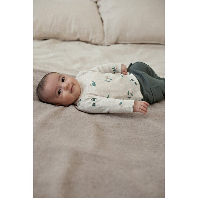 Feetje - Longsleeve Rib AOP Offwhite Melange - Beep Beep