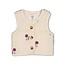 Feetje - Teddy Gilet met Borduursels Creme - Afternoon Tea
