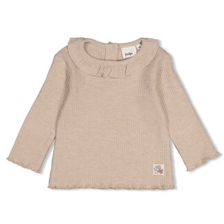 Feetje Feetje - Longsleeve Rib Taupe Melange - Dress to Impress
